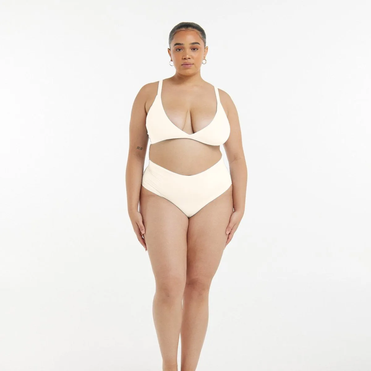 High-Rise Thong - Super Stretch - Vanilla sold by Peach Underwear product image thumbnail 4