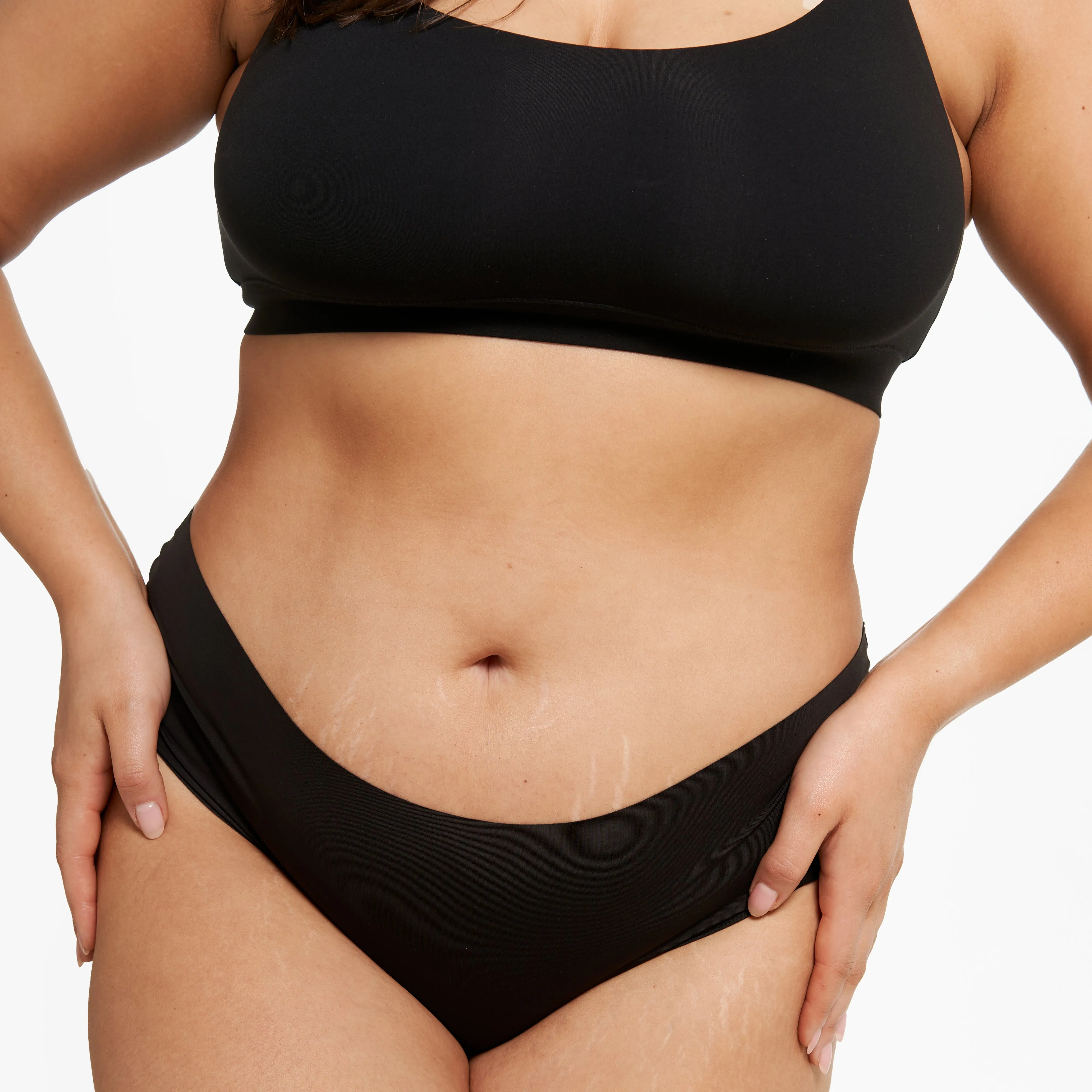 Mid-Rise Bikini Brief - Seamless Ultrasmooth - Black sold by Peach Underwear product image thumbnail 4