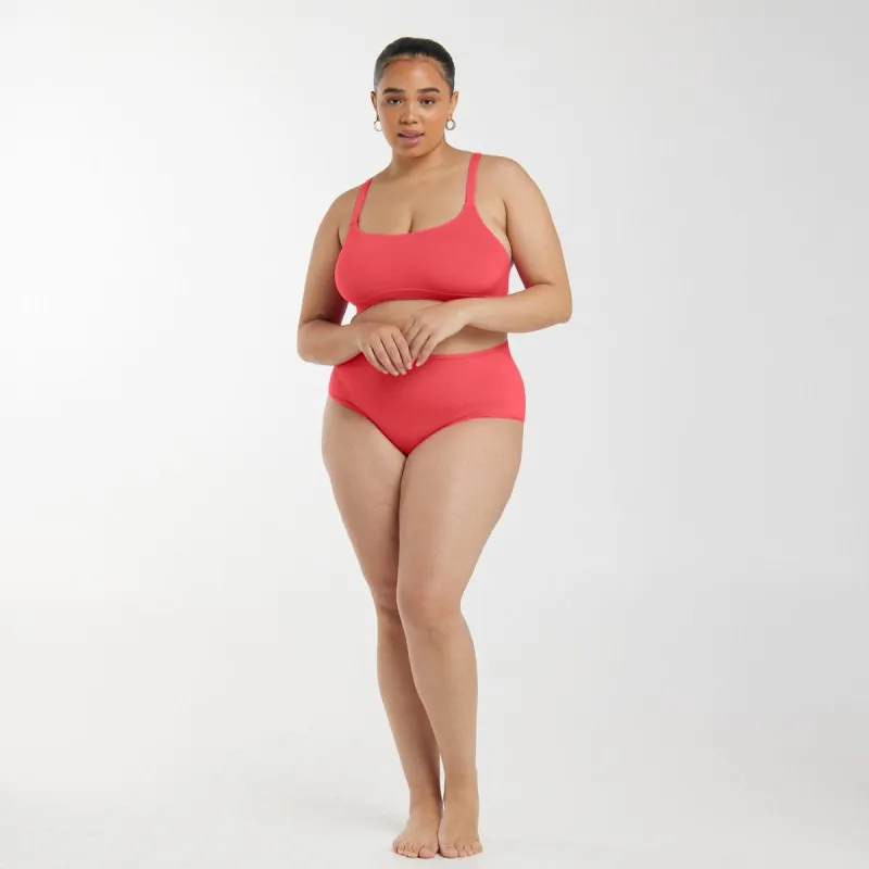 High-Rise Thong - Super Stretch - Rosewood sold by Peach Underwear