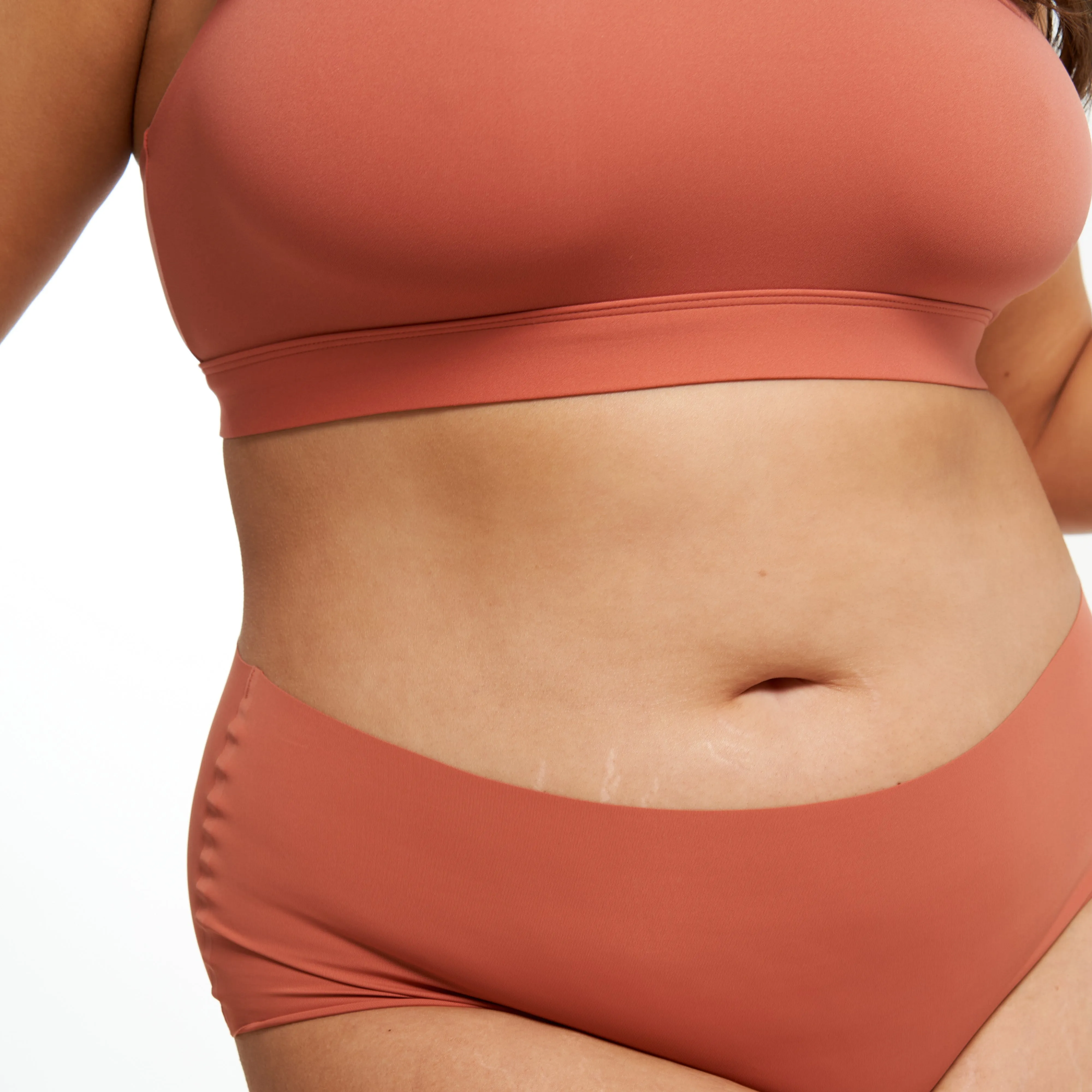 High-Rise Bikini Brief - Seamless Ultrasmooth - Spice sold by Peach Underwear product image thumbnail 2