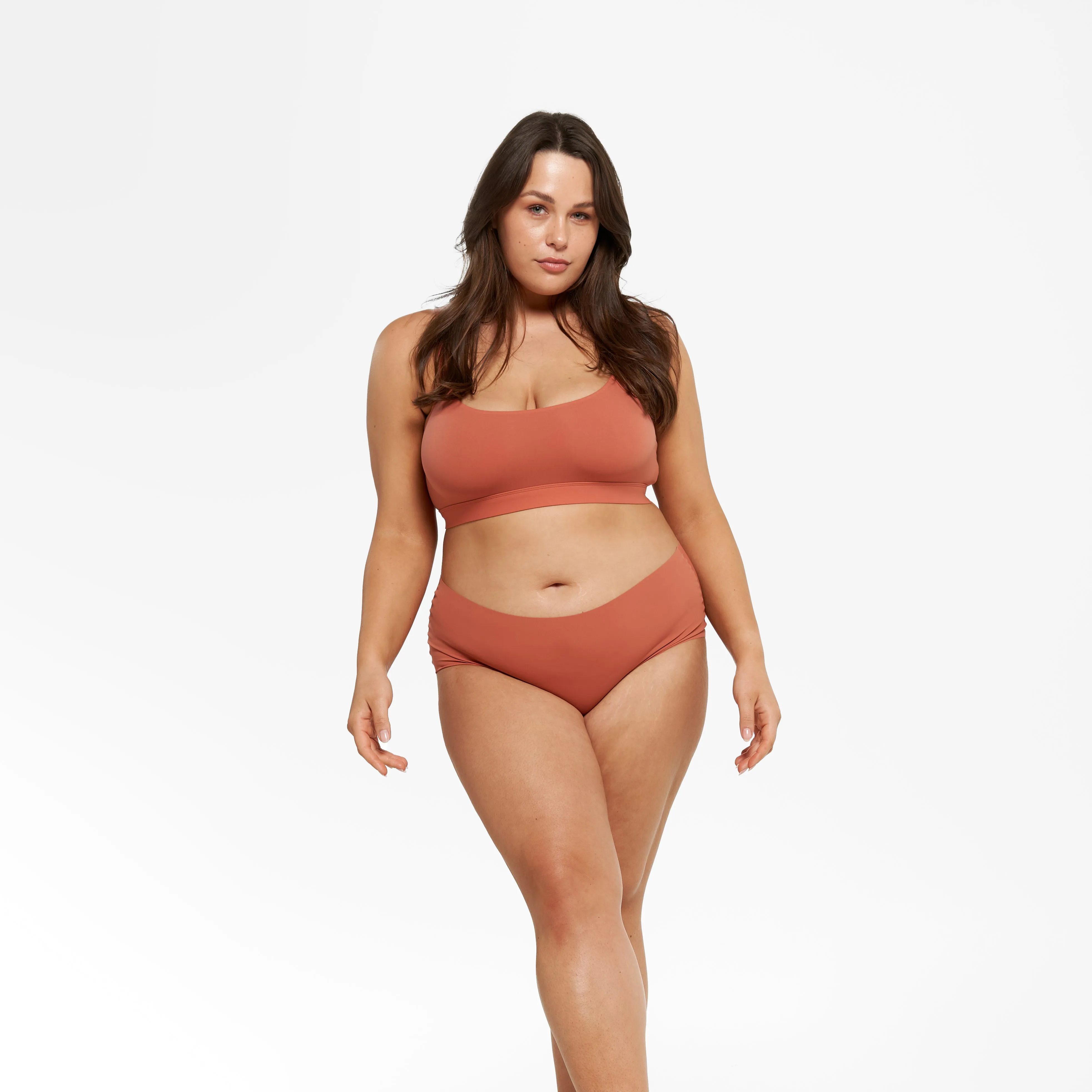 High-Rise Bikini Brief - Seamless Ultrasmooth - Spice sold by Peach Underwear product image thumbnail 3