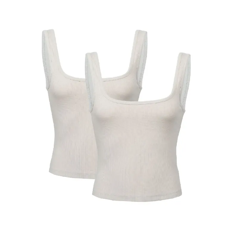 Cotton Sleep Tank Pack - Sand sold by Peach Underwear