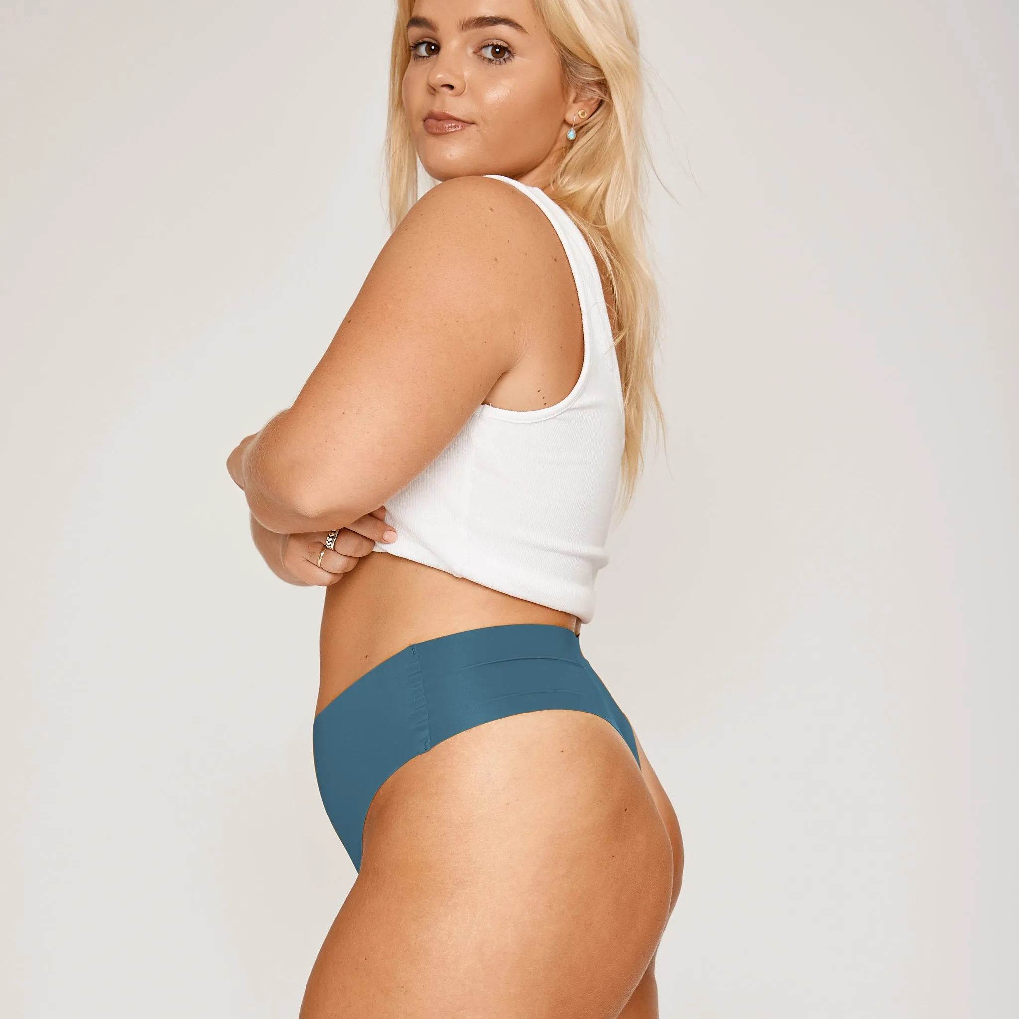 Mid-Rise Thong - Seamless Ultrasmooth - Neptune sold by Peach Underwear product image thumbnail 2