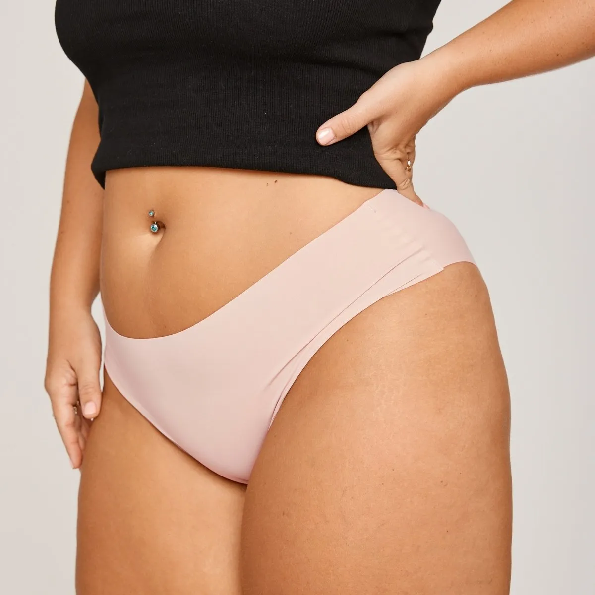 Mid-Rise Bikini Brief - Seamless Ultrasmooth - Luna sold by Peach Underwear product image thumbnail 3