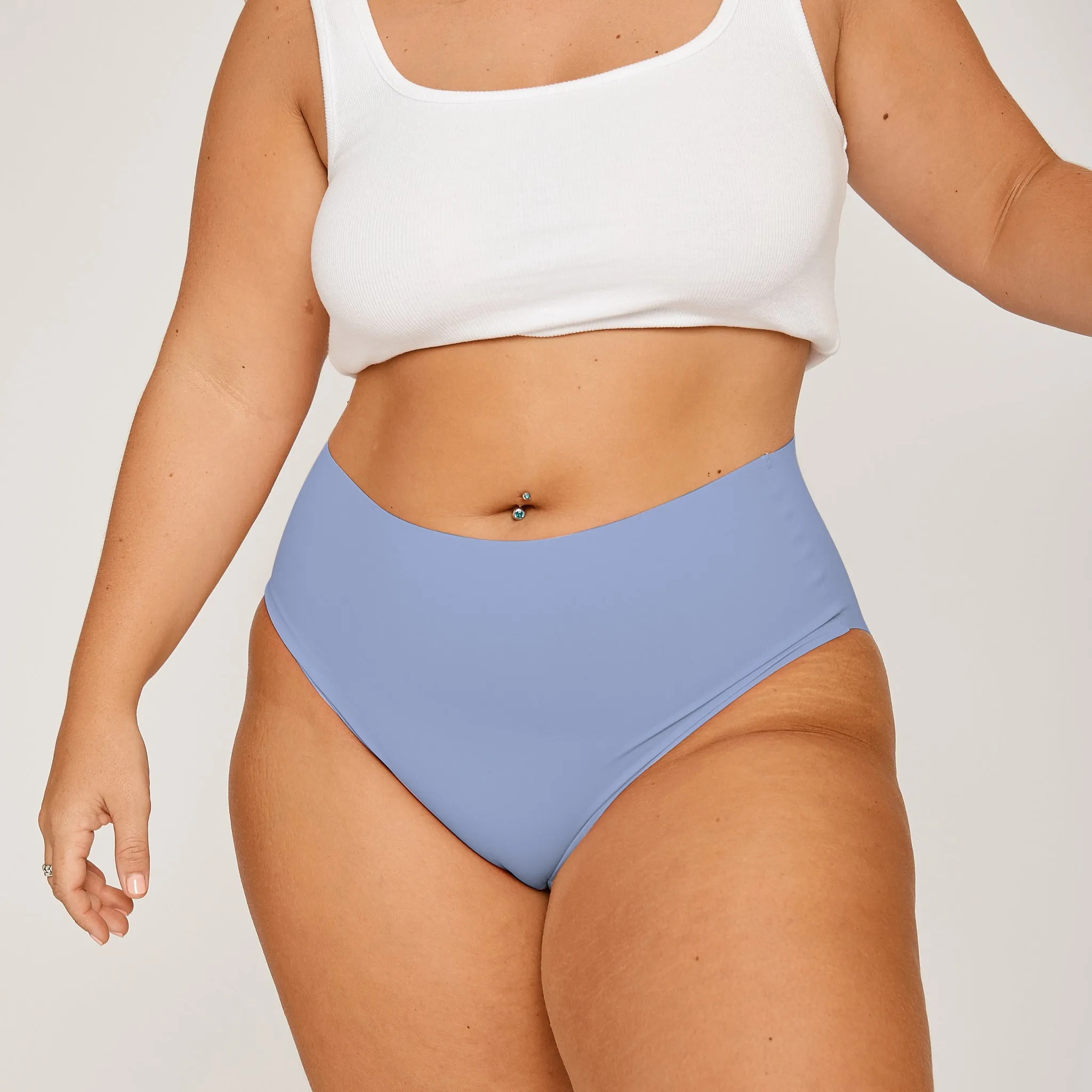 High-Rise Bikini Brief - Seamless Ultrasmooth - Frost sold by Peach Underwear product image thumbnail 2