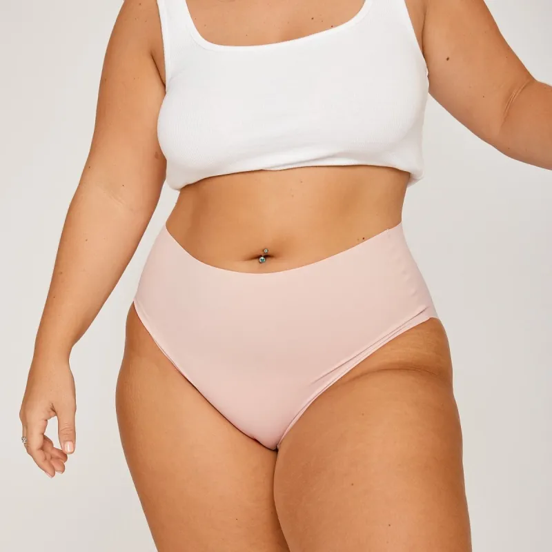 High-Rise Bikini Brief - Seamless Ultrasmooth - Luna sold by Peach Underwear