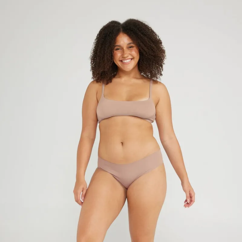 Original-Rise Cheeky - Seamless Cotton - Latte sold by Peach Underwear