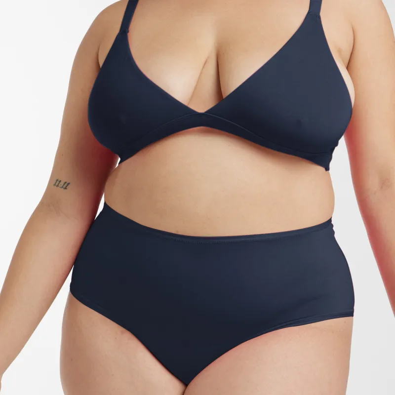 High-Rise Bikini - Super Stretch - Ink sold by Peach Underwear