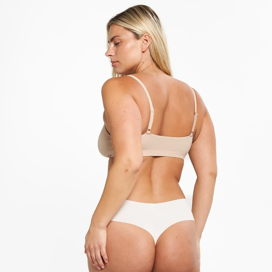 Mid-Rise Thong - Seamless Eco 2.0 - Vanilla sold by Peach Underwear product image thumbnail 2
