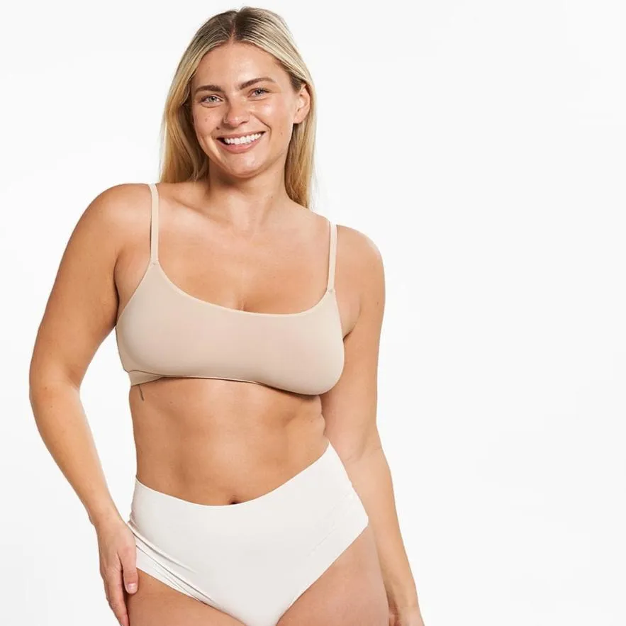 High-Rise Thong - Seamless Eco 2.0 - Vanilla sold by Peach Underwear