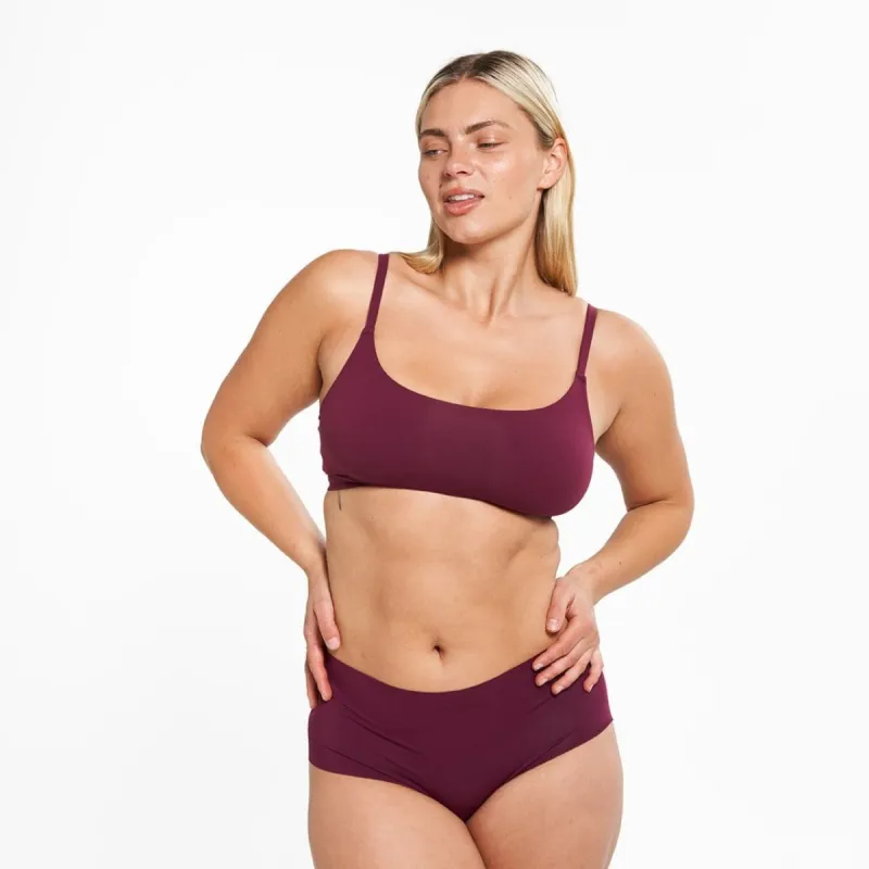High-Rise Bikini - Seamless Eco 2.0 - Shiraz sold by Peach Underwear