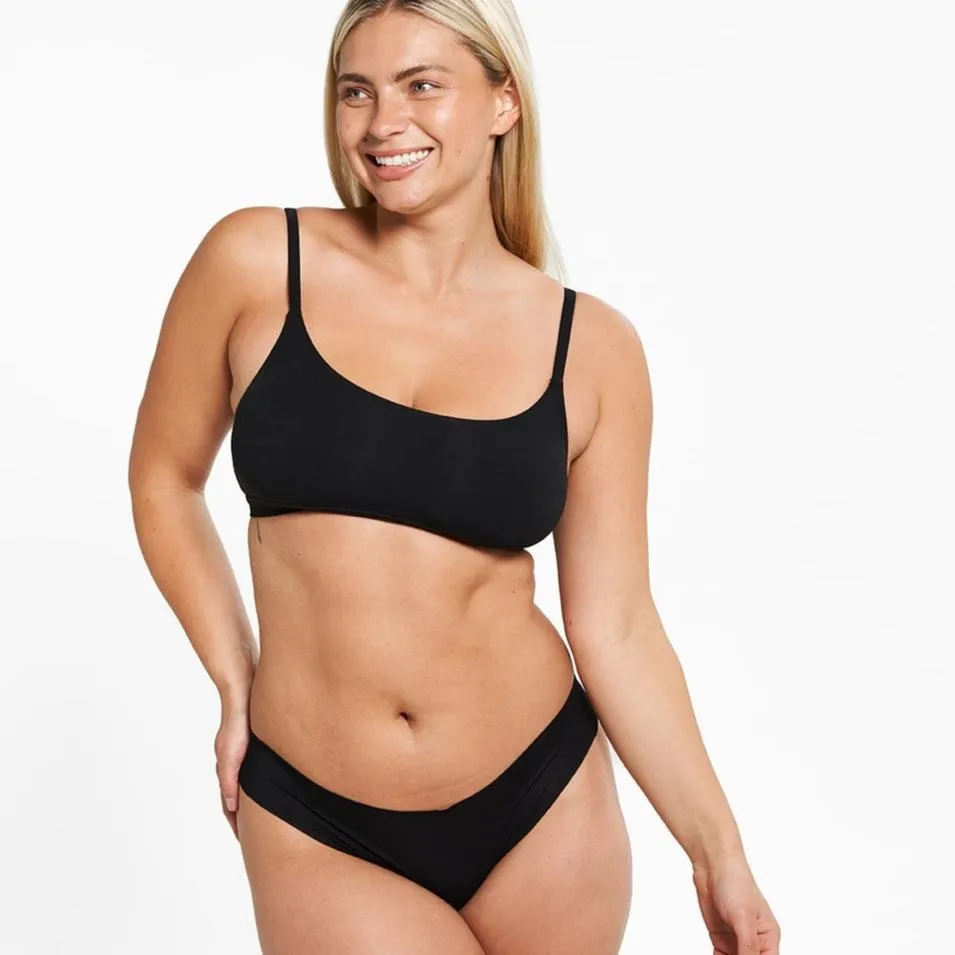 Original-Rise Thong - Seamless Eco 2.0 - Black sold by Peach Underwear product image thumbnail 3