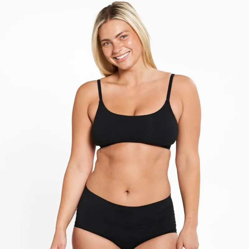 High-Rise Full Brief - Seamless Ultrasmooth 2.0 - Black sold by Peach Underwear