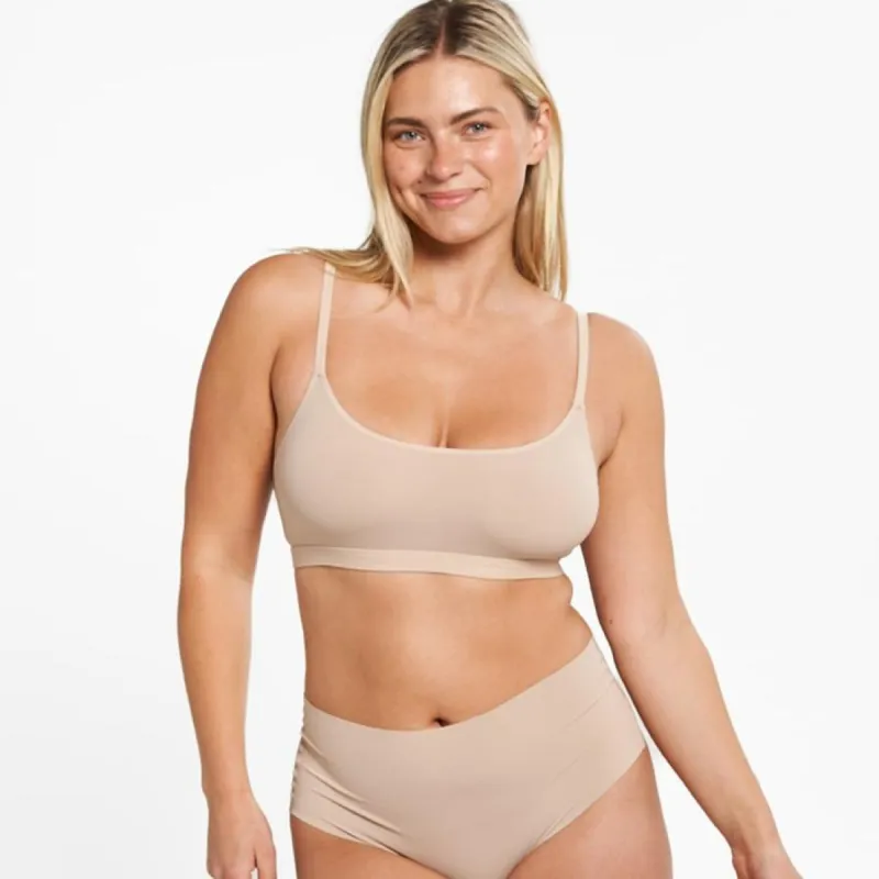 High-Rise Thong - Seamless Ultrasmooth 2.0 - Latte sold by Peach Underwear