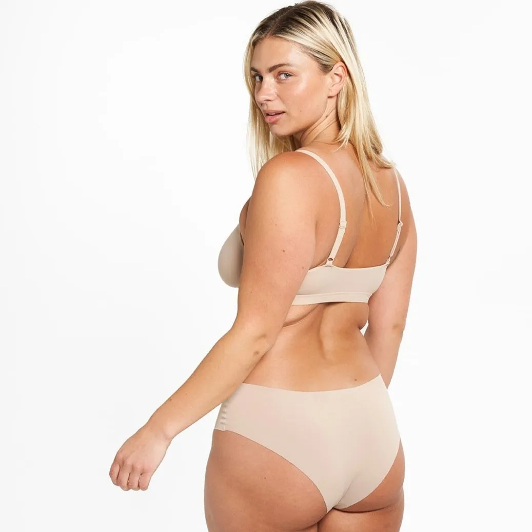 Mid-Rise Cheeky - Seamless Ultrasmooth 2.0 - Latte sold by Peach Underwear product image thumbnail 2