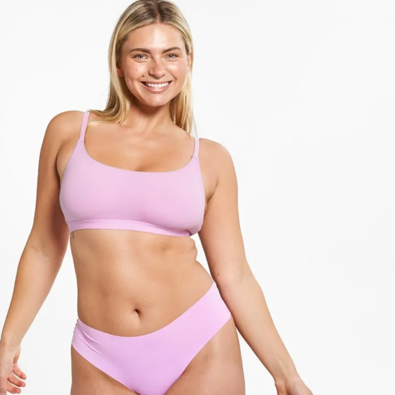 Mid-Rise Thong - Seamless Ultrasmooth 2.0 - Candy sold by Peach Underwear