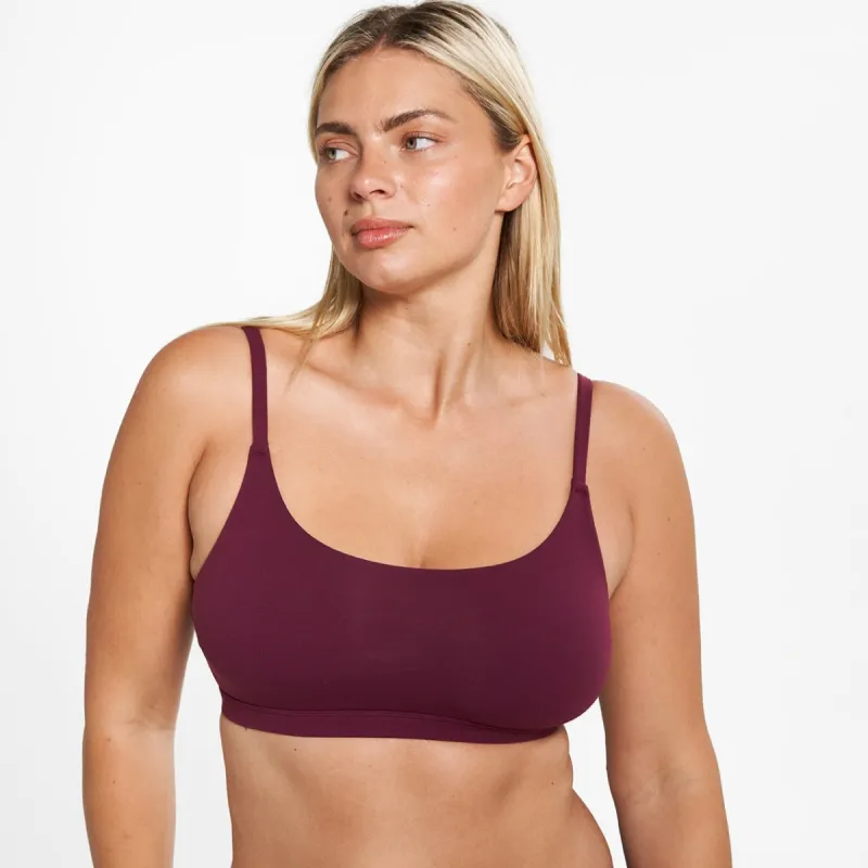 Scoop Bralette - Super Stretch - Shiraz sold by Peach Underwear