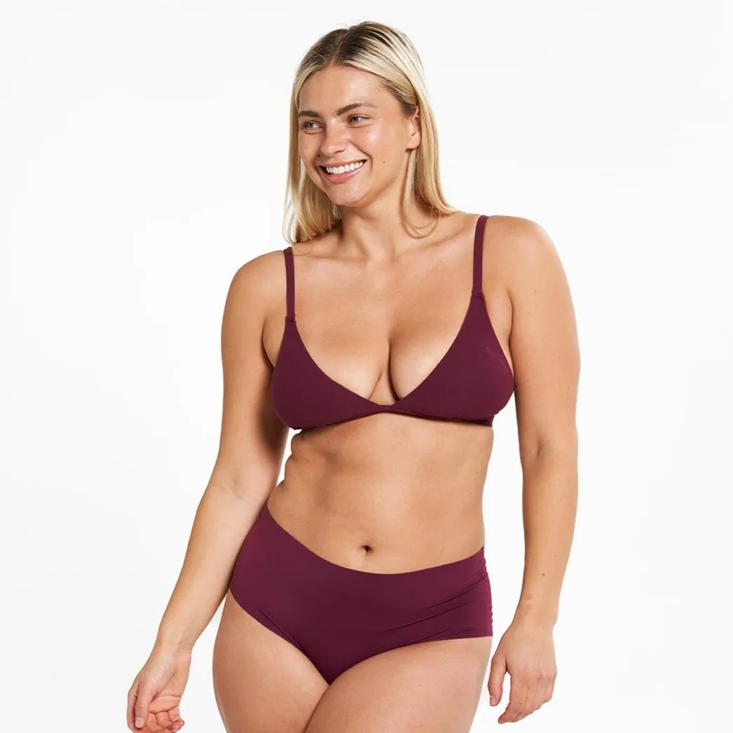 High-Rise Cheeky - Seamless Ultrasmooth 2.0 - Shiraz sold by Peach Underwear product image thumbnail 2
