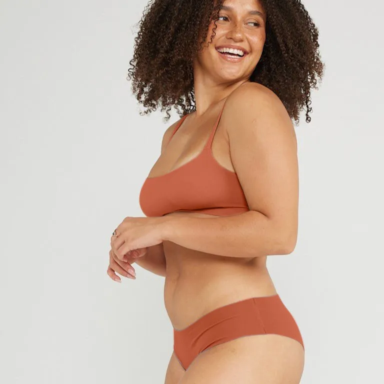 Original-Rise Cheeky - Seamless Cotton - Spice sold by Peach Underwear product image thumbnail 5