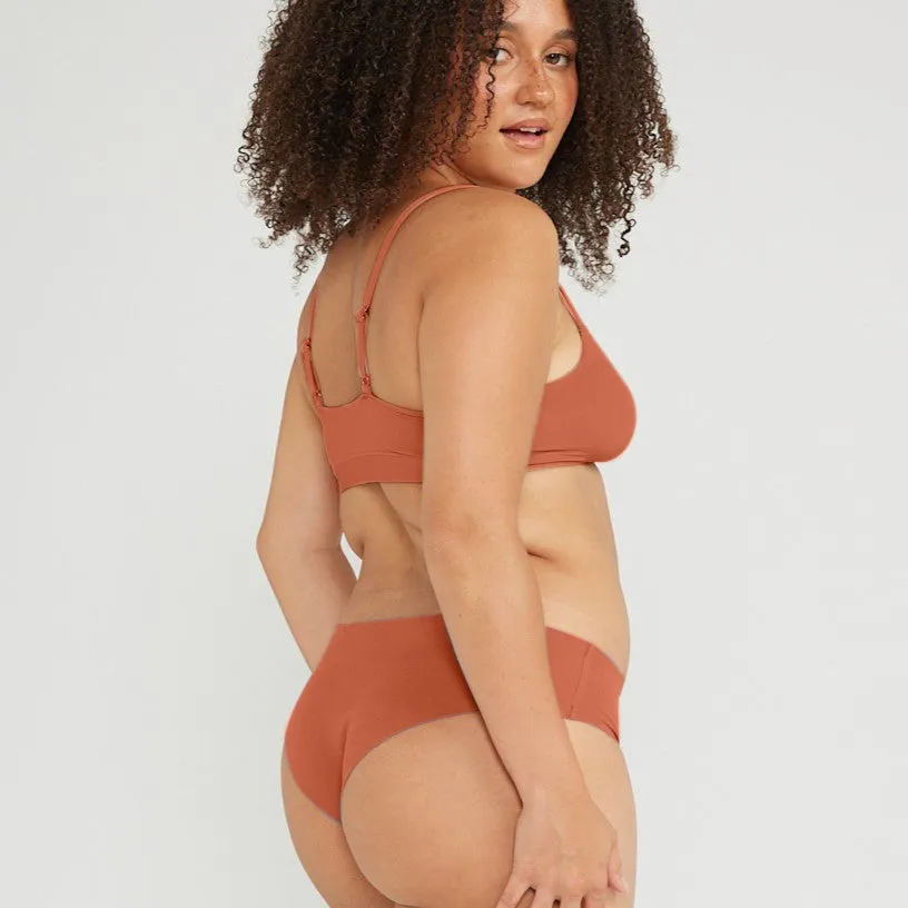Original-Rise Cheeky - Seamless Cotton - Spice sold by Peach Underwear product image thumbnail 3