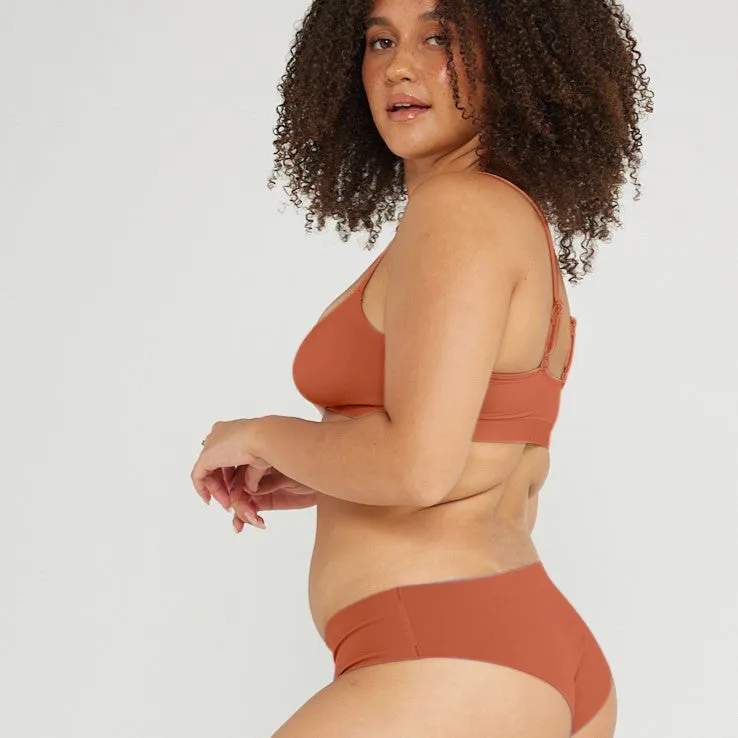 Original-Rise Cheeky - Seamless Cotton - Spice sold by Peach Underwear product image thumbnail 4