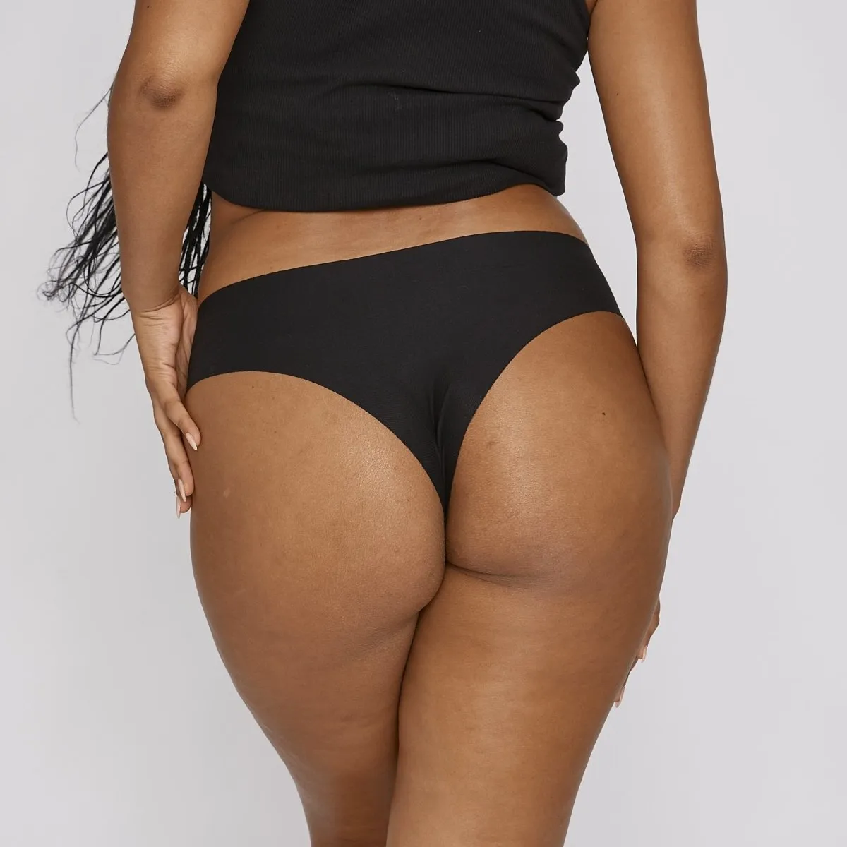 Original-Rise Cheeky - Seamless Cotton - Black sold by Peach Underwear product image thumbnail 5