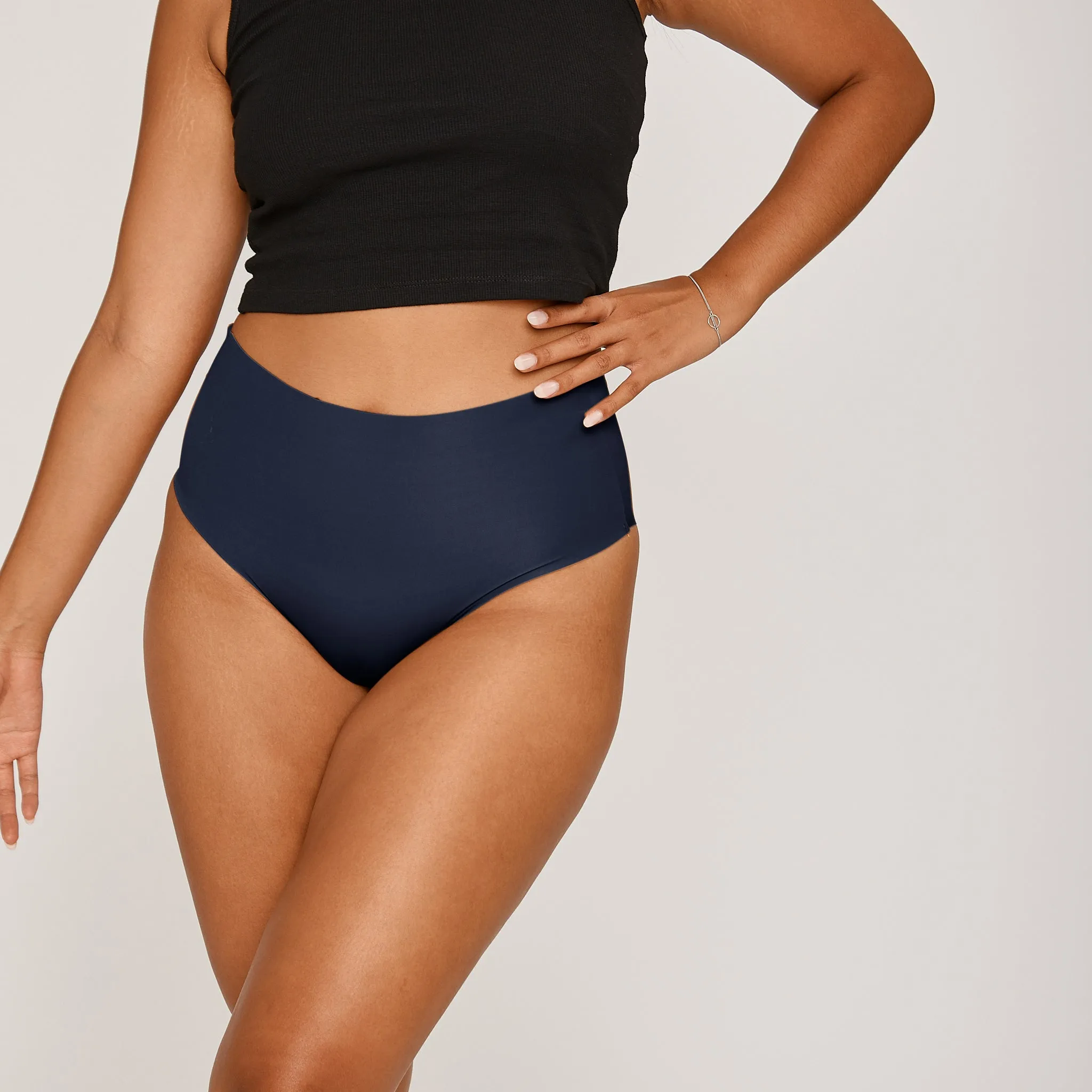 High-Rise Bikini Brief - Seamless Ultrasmooth - Ink sold by Peach Underwear product image thumbnail 2