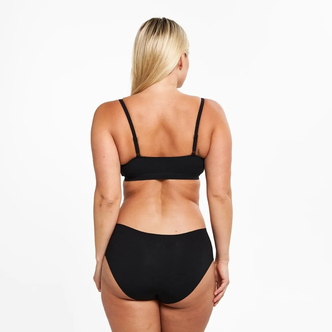 Mid-Rise Bikini - Seamless Eco 2.0 - Black sold by Peach Underwear product image thumbnail 2