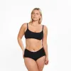 High-Rise Full Brief - Seamless Eco 2.0 - Black sold by Peach Underwear