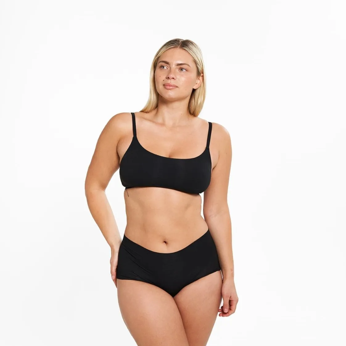 High-Rise Full Brief - Seamless Eco 2.0 - Black sold by Peach Underwear product image thumbnail 3