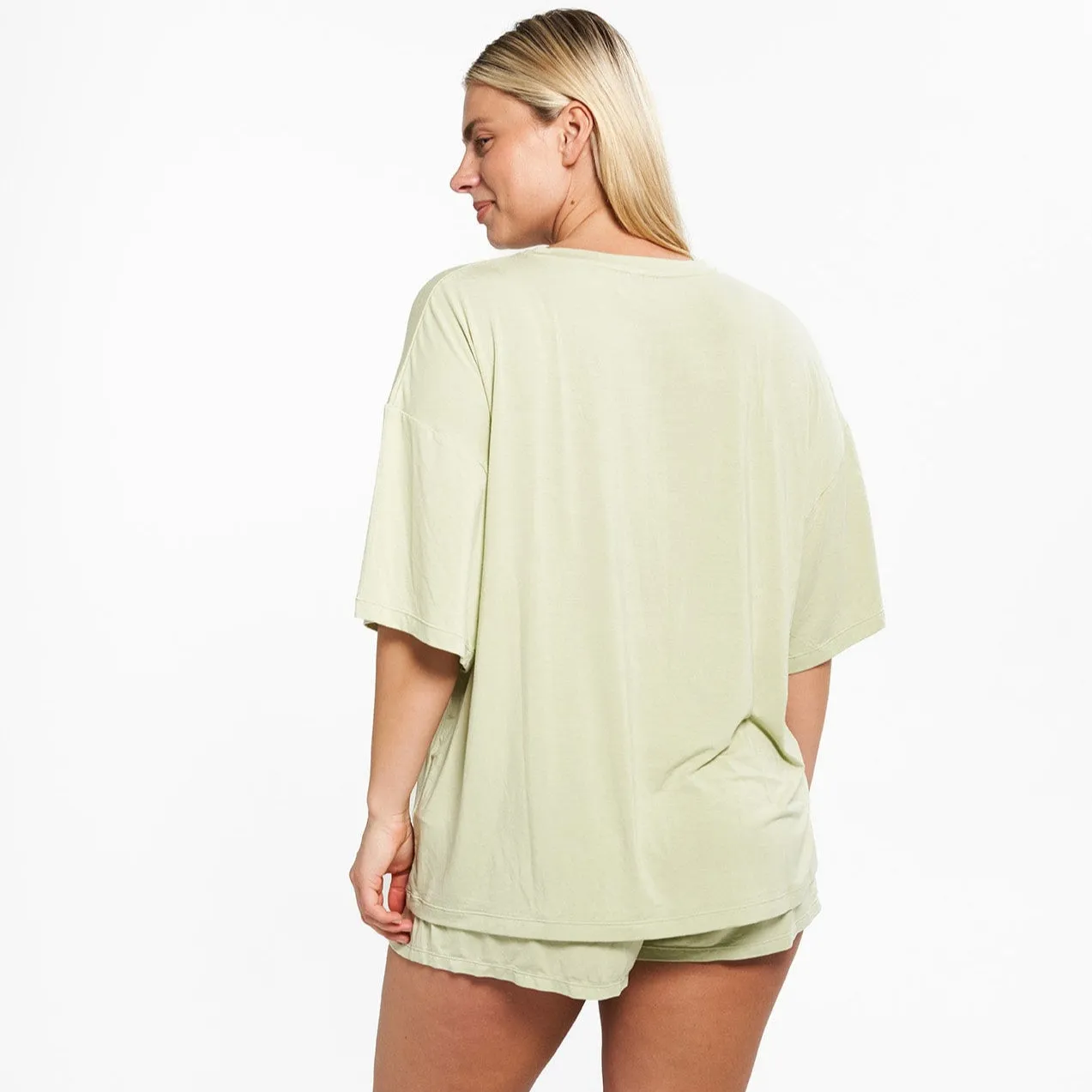 Oversized Sleep Shirt - Aloe sold by Peach Underwear product image thumbnail 5