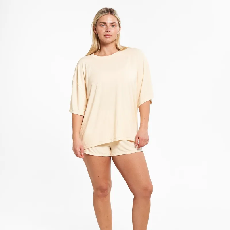Oversized Sleep Shirt - Vanilla sold by Peach Underwear
