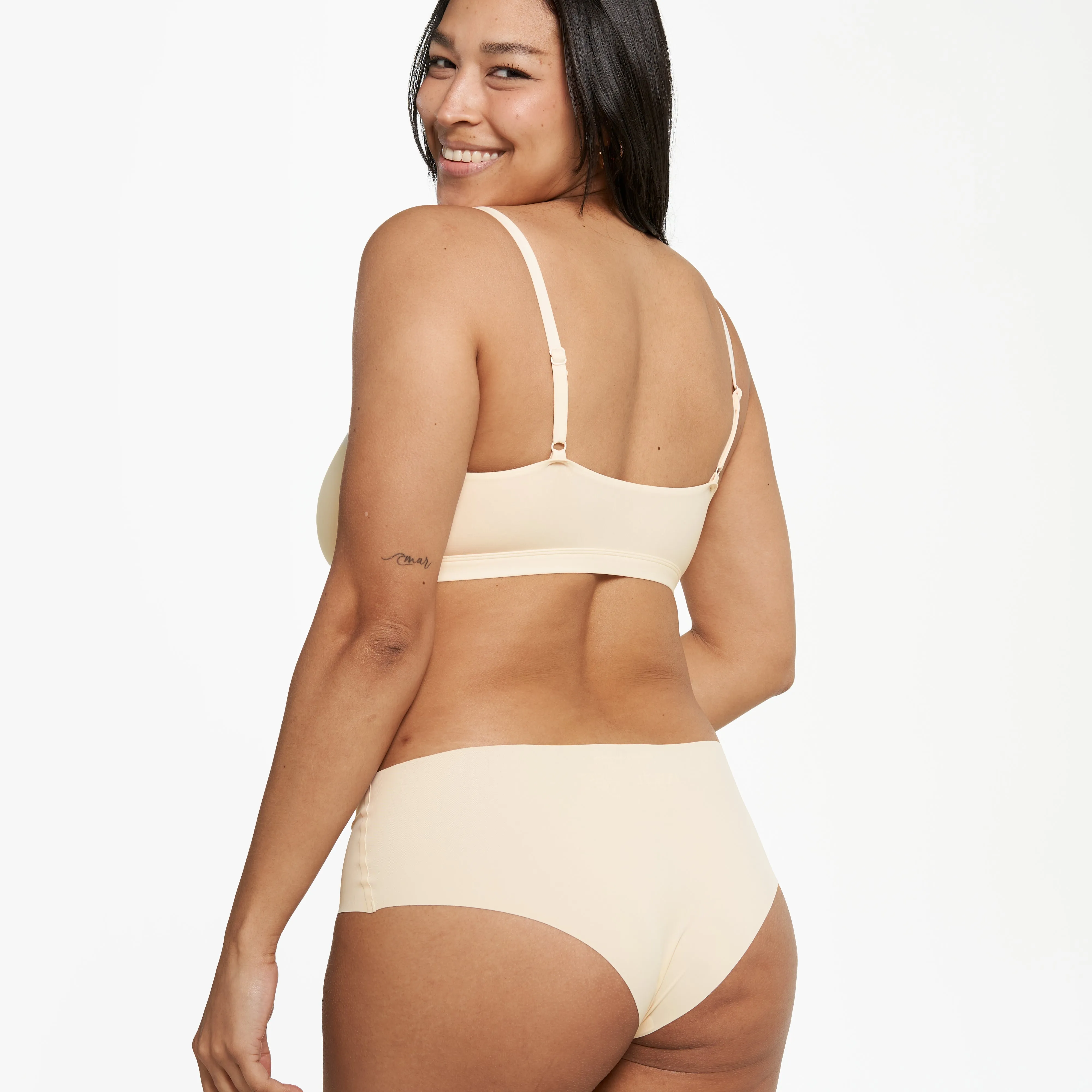 Mid-Rise Cheeky - Seamless Ultrasmooth 2.0 - Vanilla sold by Peach Underwear