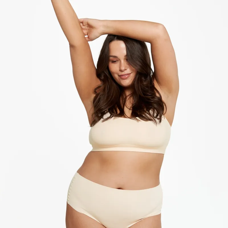 High-Rise Thong - Seamless Ultrasmooth 2.0 - Vanilla sold by Peach Underwear