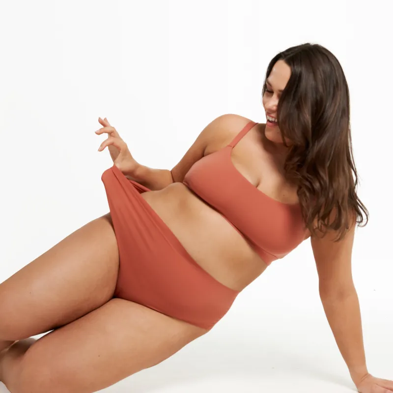 High-Rise Thong - Seamless Ultrasmooth 2.0 - Spice sold by Peach Underwear