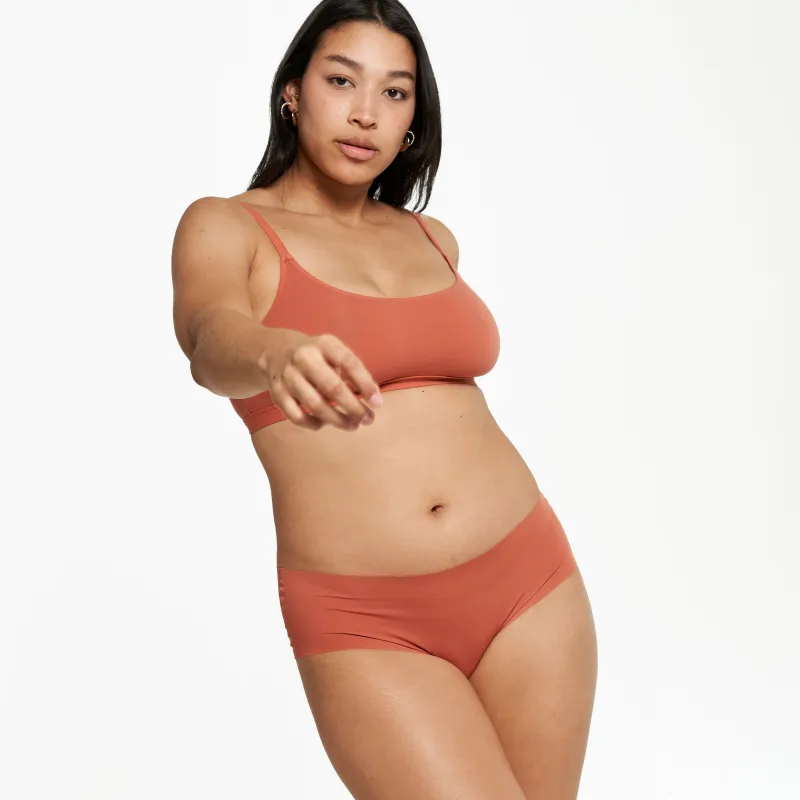 Mid-Rise Cheeky - Seamless Ultrasmooth 2.0 - Spice sold by Peach Underwear