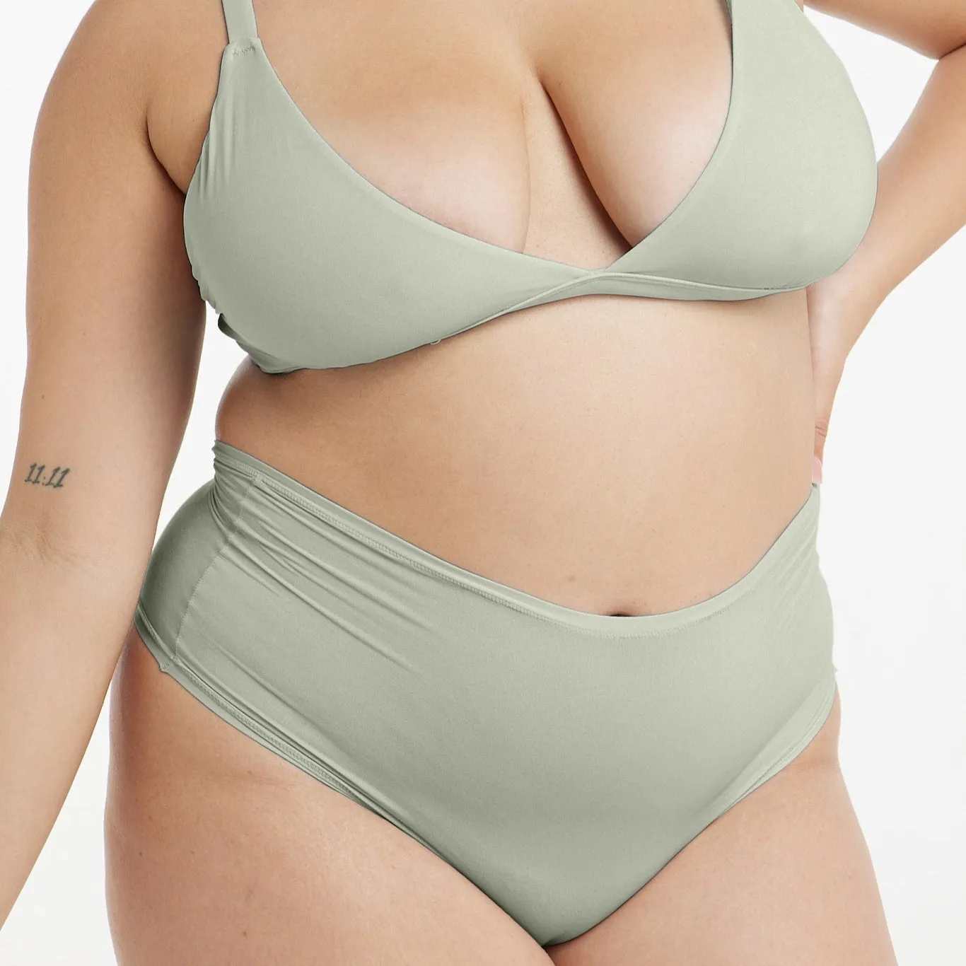 High-Rise Thong - Super Stretch - Moss sold by Peach Underwear product image thumbnail 2