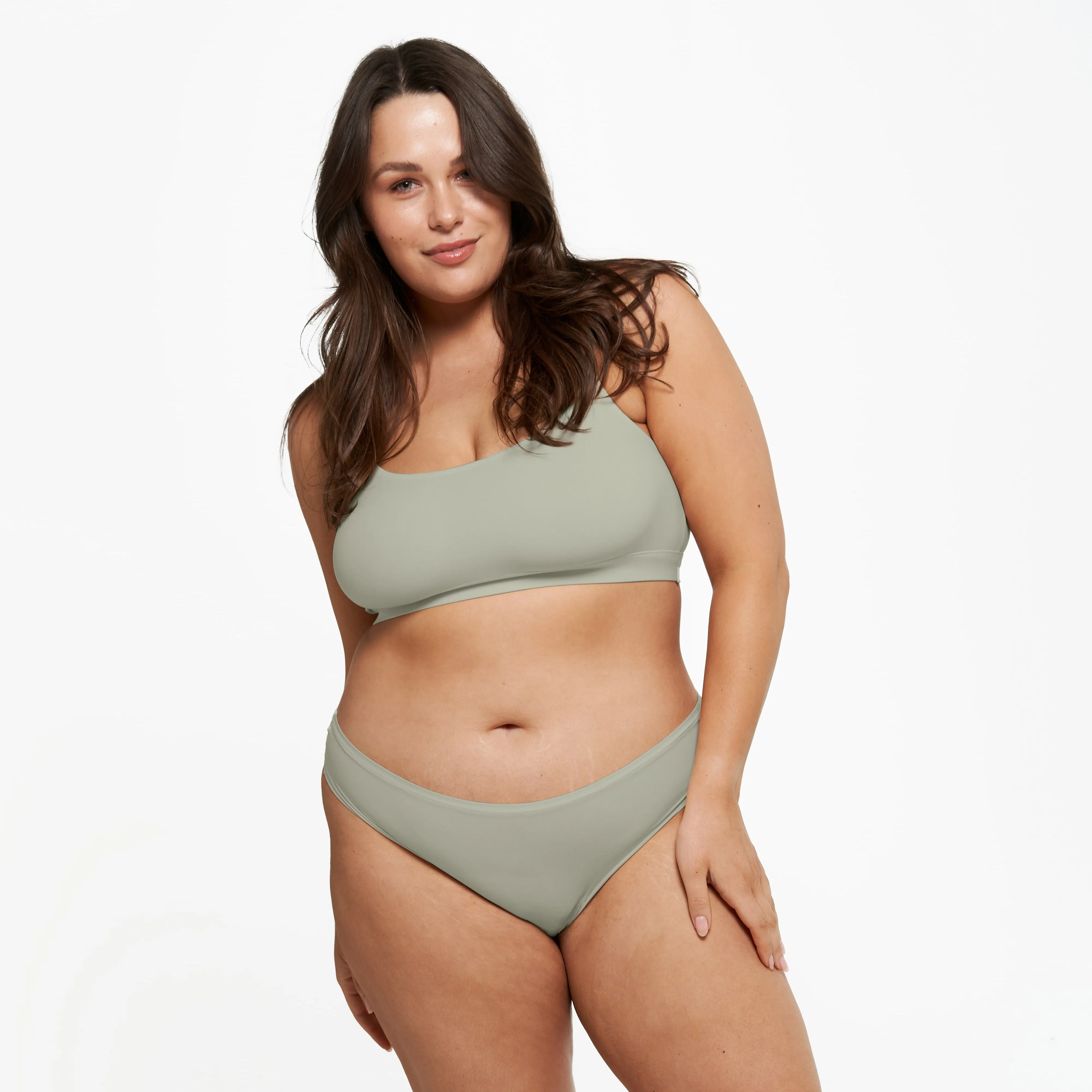 Original-Rise Thong - Super Stretch 2.0 - Moss sold by Peach Underwear product image thumbnail 2
