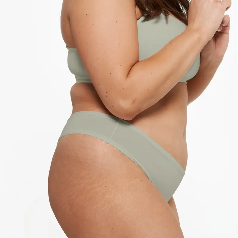 Original-Rise Thong - Super Stretch 2.0 - Moss sold by Peach Underwear