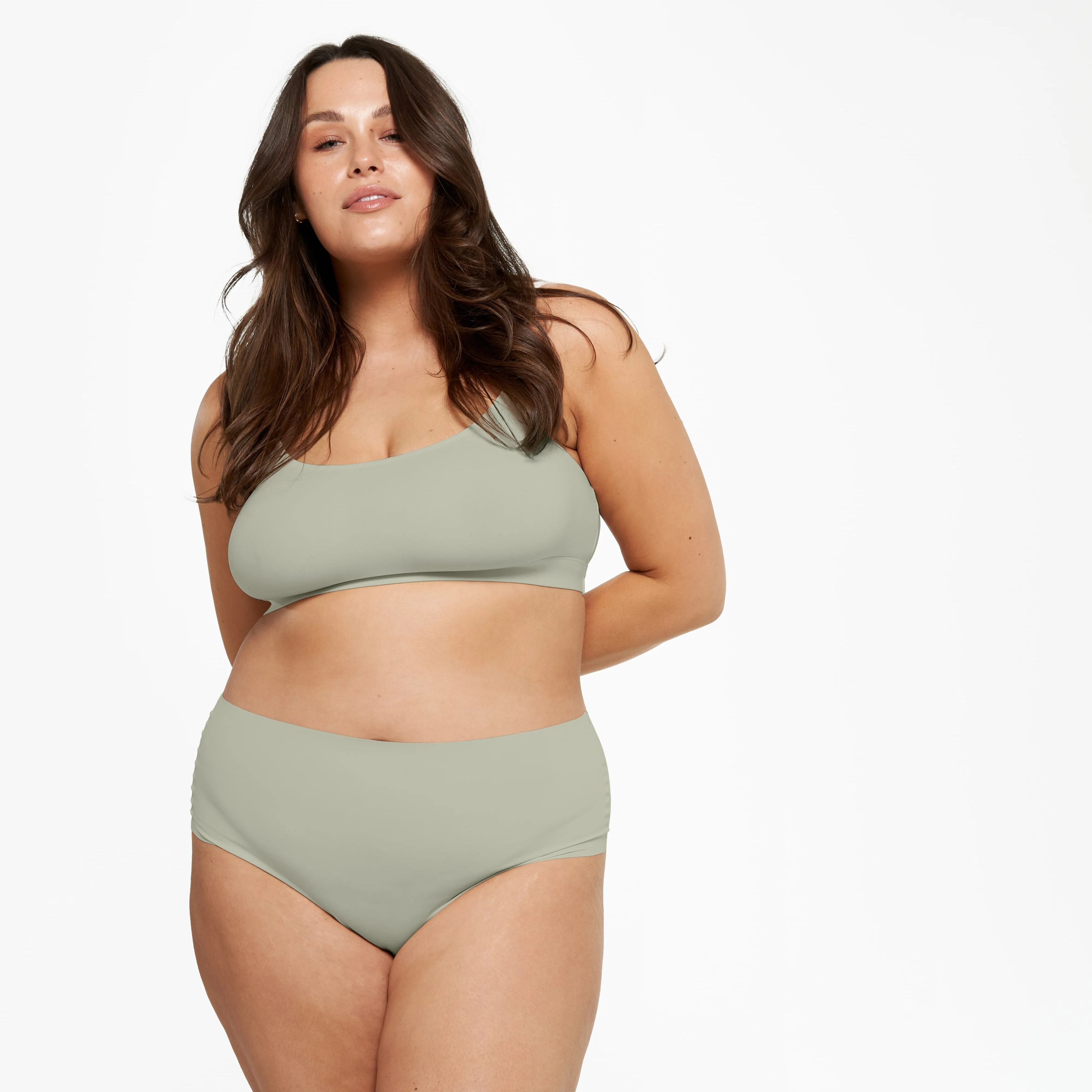 High-Rise Thong - Seamless Ultrasmooth 2.0 - Moss sold by Peach Underwear product image thumbnail 4