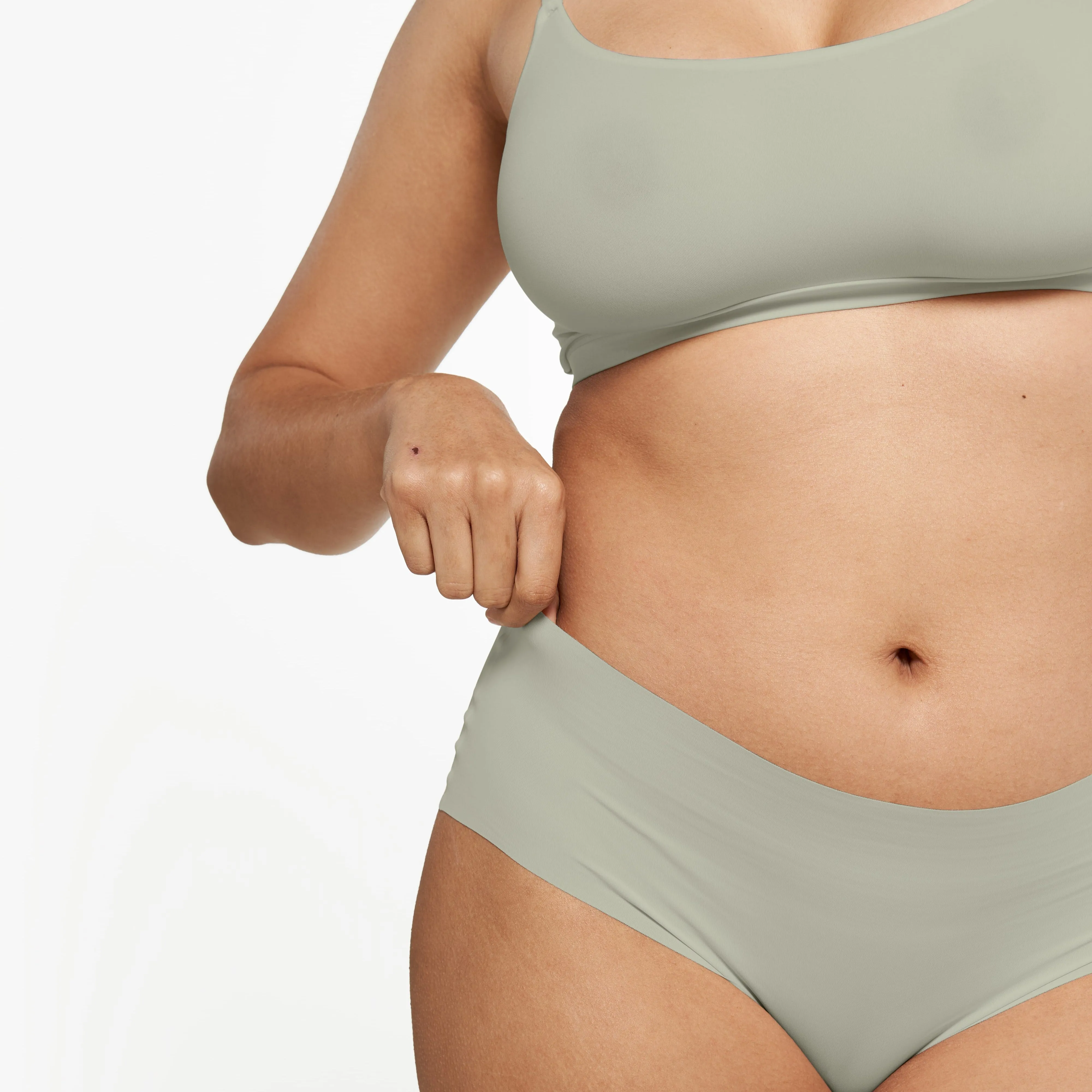 Mid-Rise Cheeky - Seamless Ultrasmooth 2.0 - Moss sold by Peach Underwear product image thumbnail 2