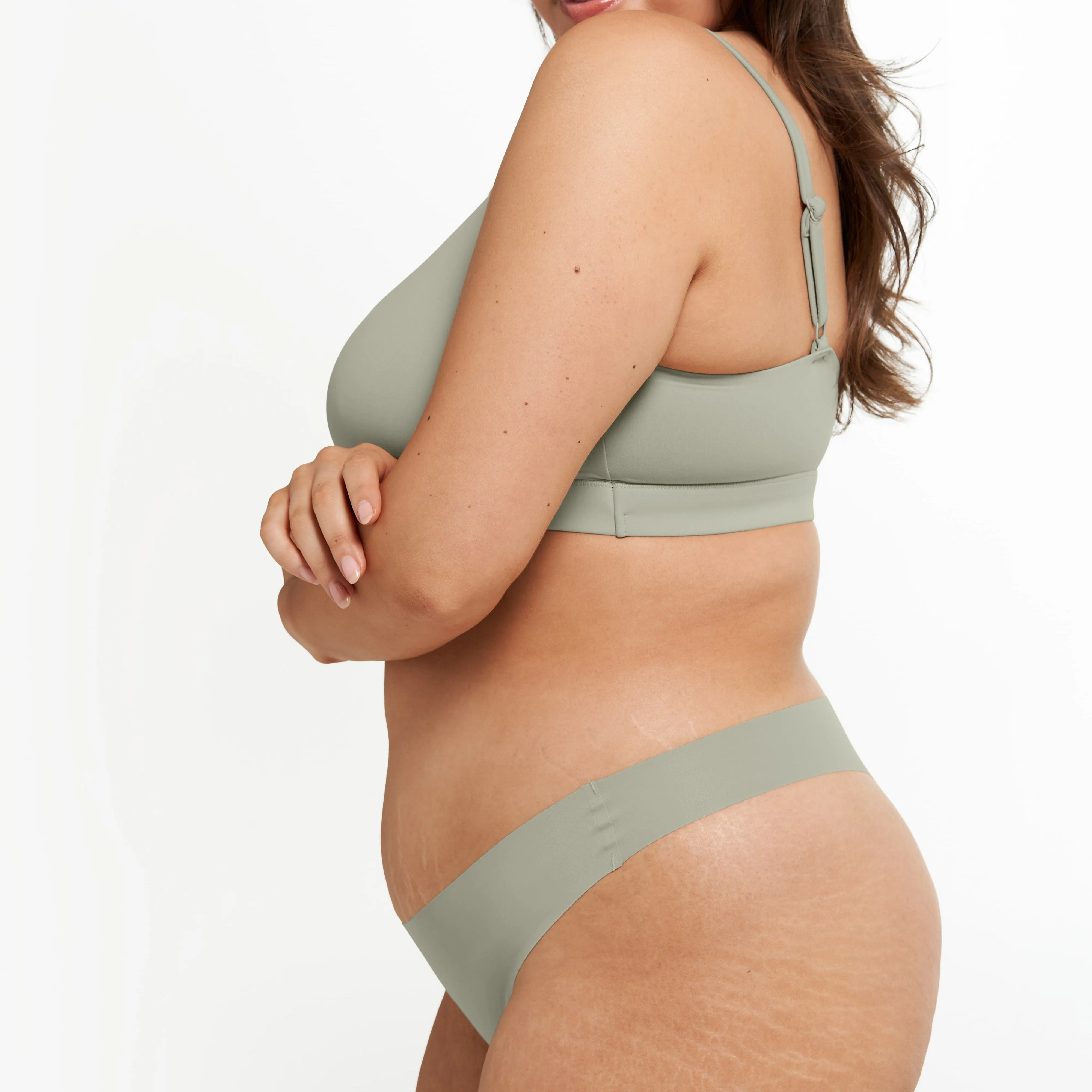 Original-Rise Thong - Seamless Ultrasmooth 2.0 - Moss sold by Peach Underwear product image thumbnail 4