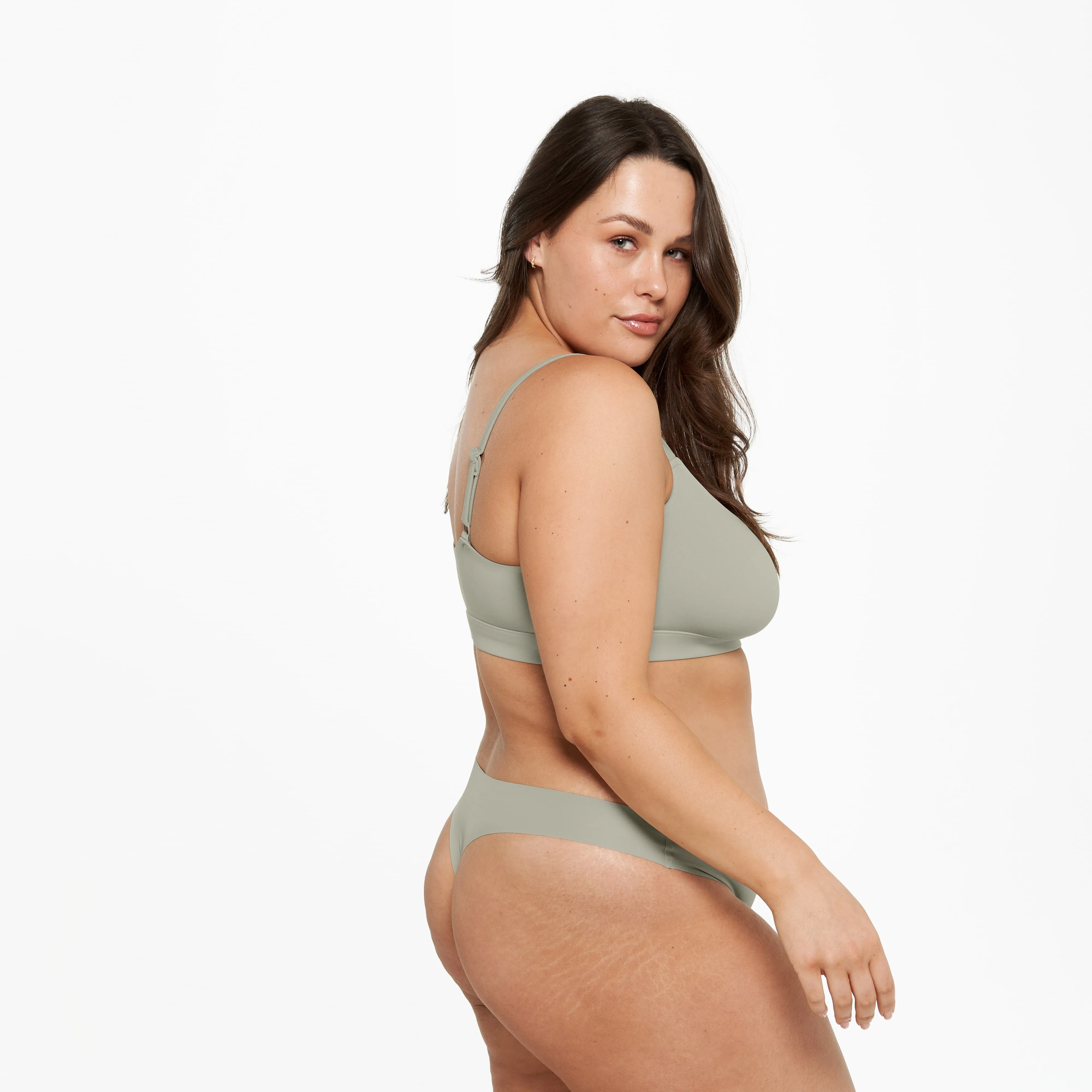 Original-Rise Thong - Seamless Ultrasmooth 2.0 - Moss sold by Peach Underwear product image thumbnail 3