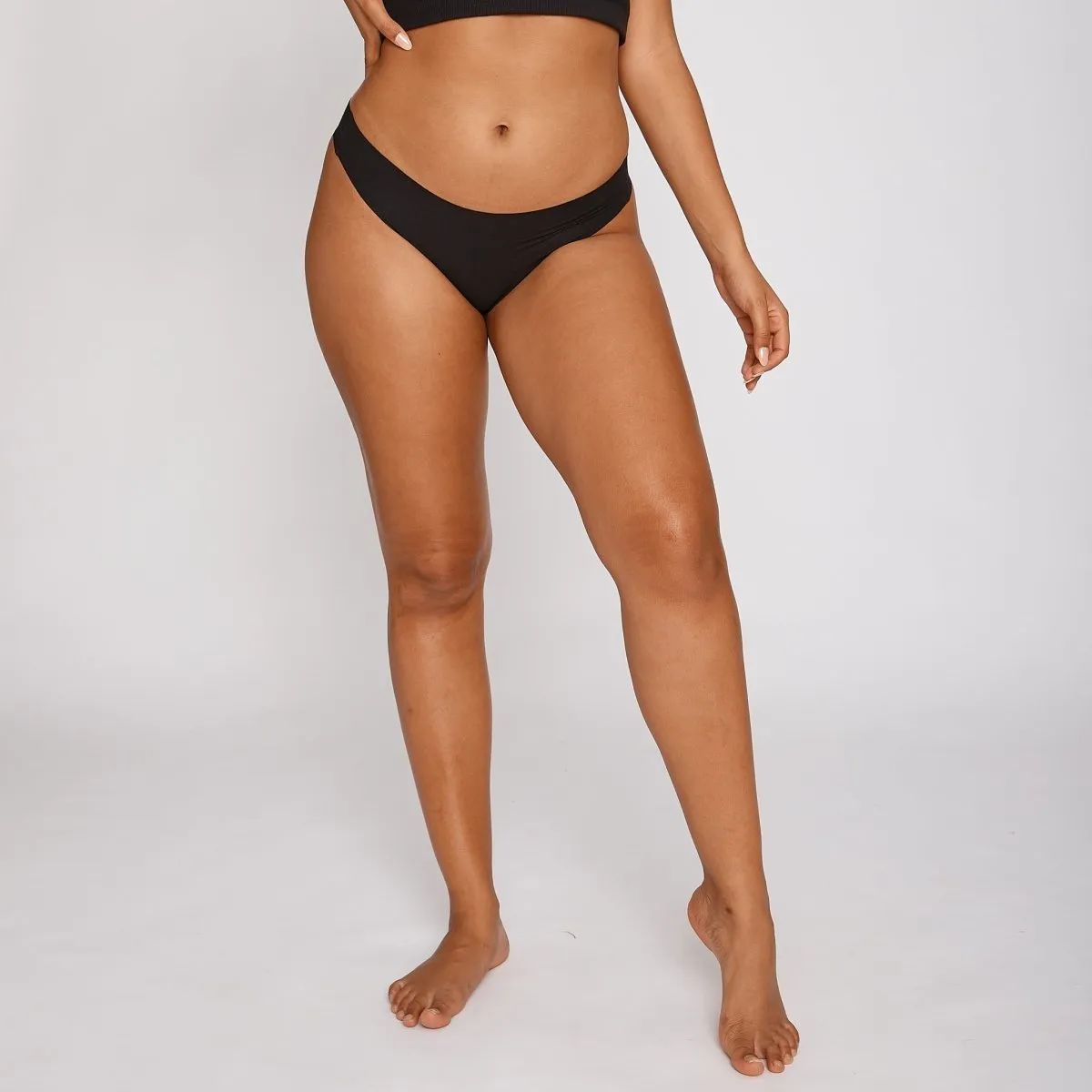 Original-Rise Thong - Seamless Cotton - Black sold by Peach Underwear product image thumbnail 4