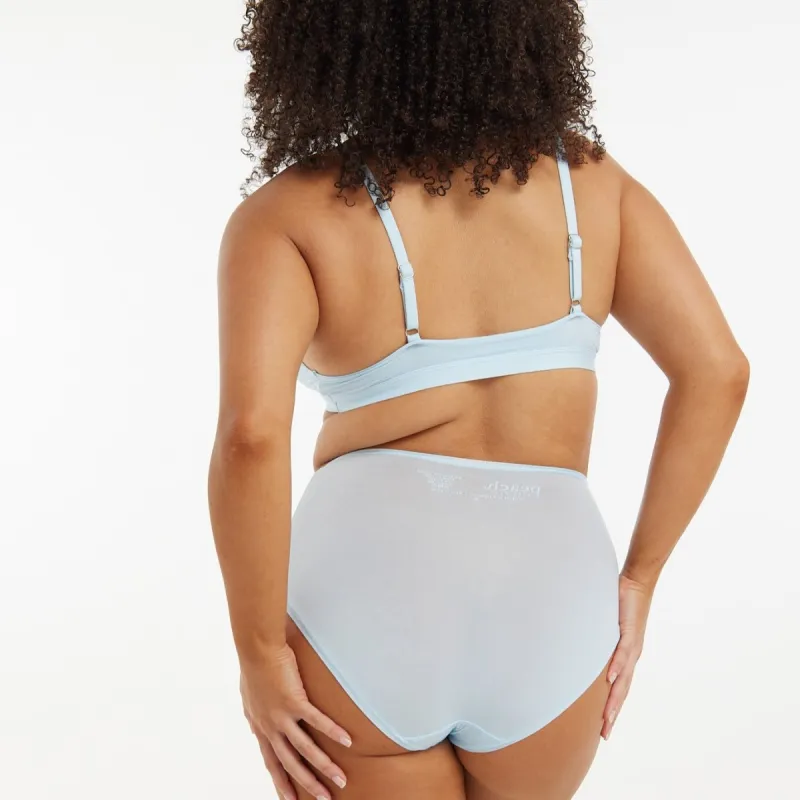 High-Rise Bikini - Super Stretch - Sky Blue sold by Peach Underwear