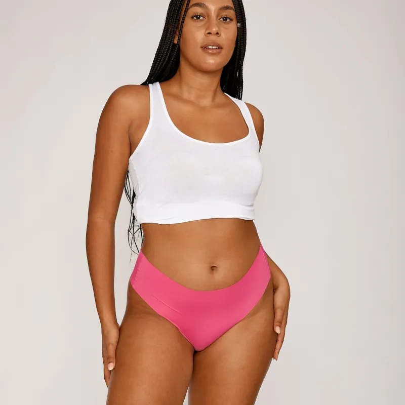 Mid-Rise Thong - Seamless Ultrasmooth 2.0 - Confetti sold by Peach Underwear