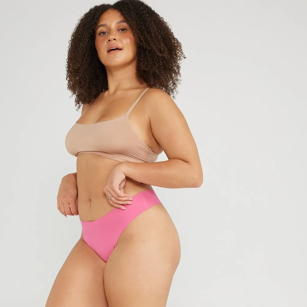 Original-Rise Thong - Seamless Cotton - Confetti sold by Peach Underwear