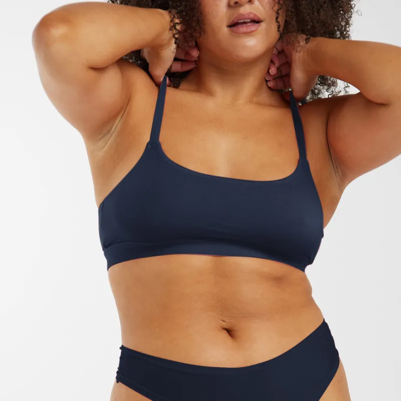Scoop Bralette - Super Stretch - Ink sold by Peach Underwear