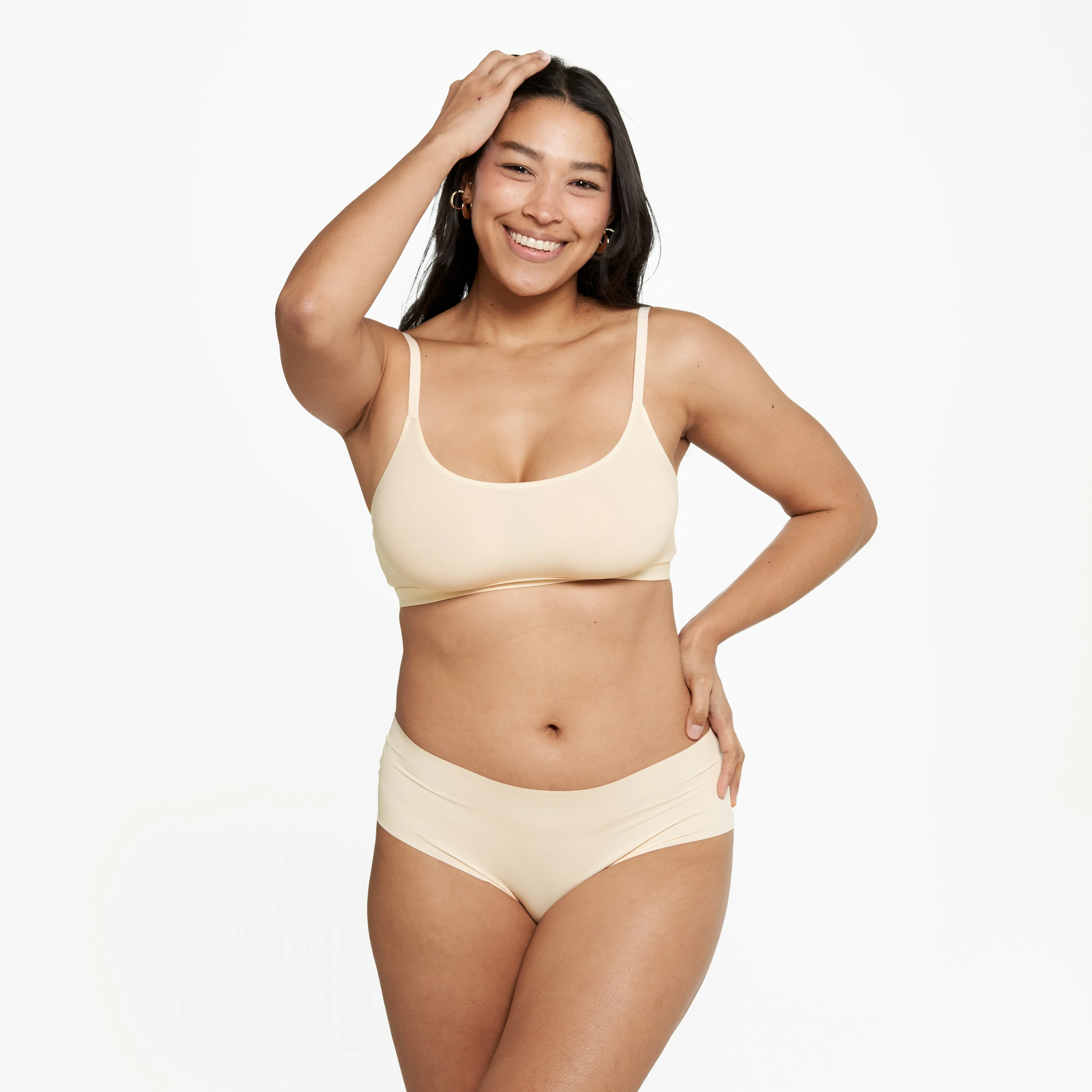 Mid-Rise Cheeky - Seamless Ultrasmooth - Vanilla sold by Peach Underwear product image thumbnail 3