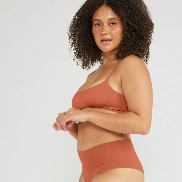 Mid-Rise Cheeky - Seamless Cotton - Spice sold by Peach Underwear product image thumbnail 3